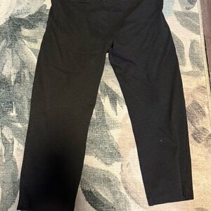 Betabrand Charcoal Button-Detail Pants